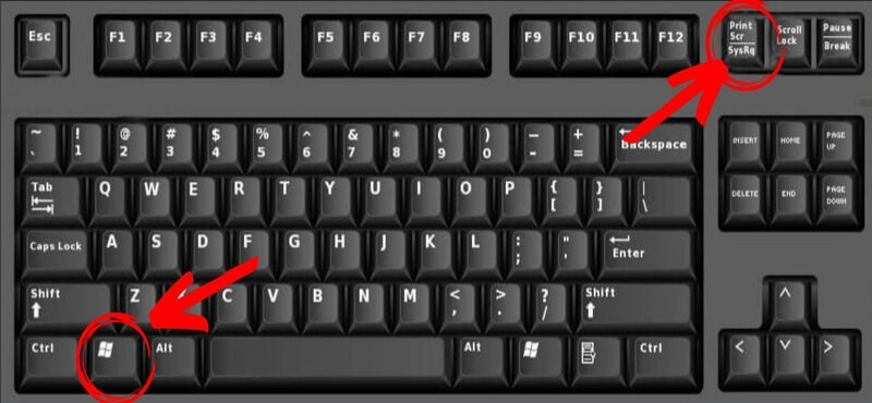 Tổ hợp phím Windows và Print Screen Tổ hợp phím Windows và Print Screen