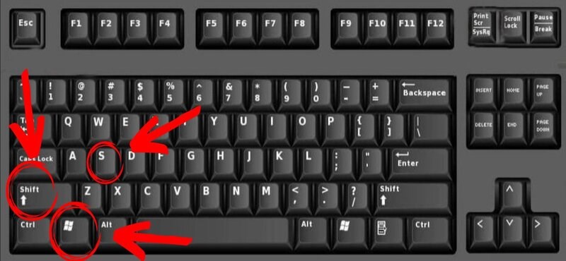 chụp màn hình bằng tổ hợp phím Windows + shift + S chụp màn hình bằng tổ hợp phím Windows + shift + S