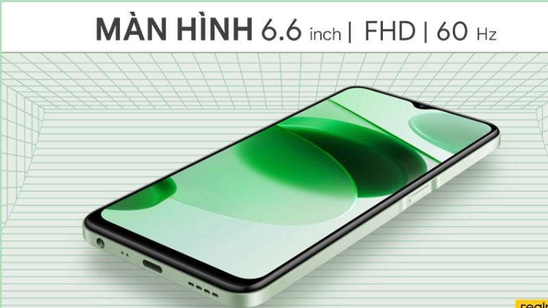 Màn hình rộng với kích thước 6.6 inch đỉnh cao