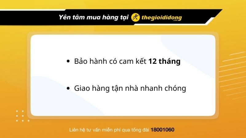 Chính sách bảo hành tại Thế Giới Di Động