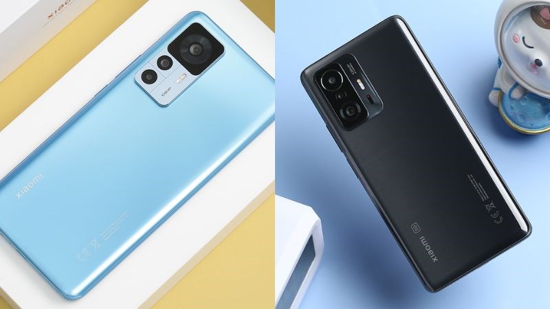 Thiết kế Xiaomi 12T và 11T Pro