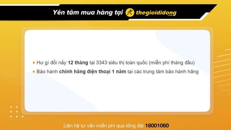 Chính sách bảo hành ngành hàng điện thoại tại TGDĐ Chính sách bảo hành ngành hàng điện thoại tại TGDĐ