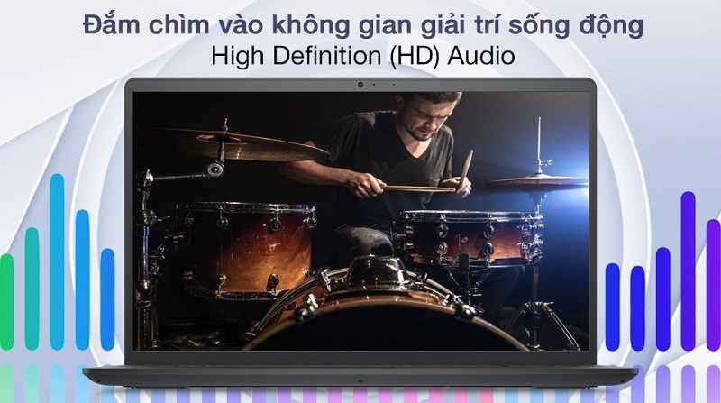 Âm thanh laptop to rõ, sống động