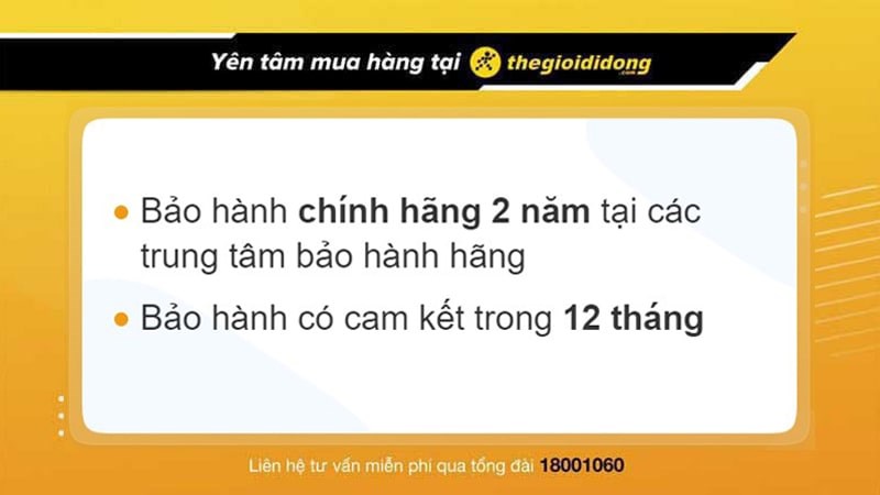 Chính sách bảo hành khi mua đồng hồ tại Thế Giới Di Động