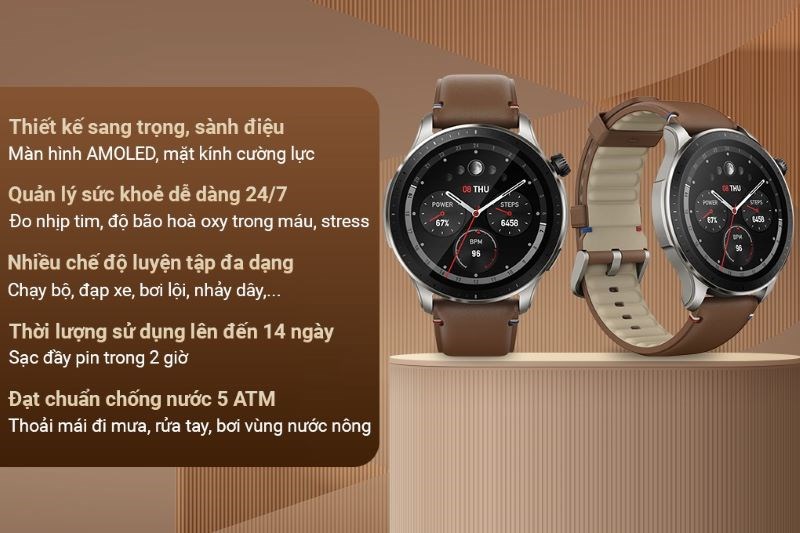 Tổng quan đồng hồ thông minh Amazfit GTR 4 Tổng quan đồng hồ thông minh Amazfit GTR 4