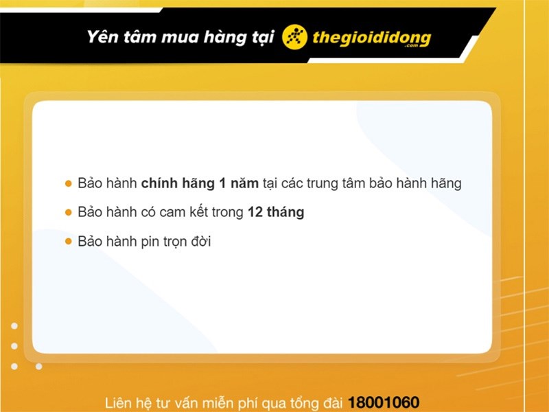 Chính sách bảo hành tại TGDĐ Chính sách bảo hành tại TGDĐ