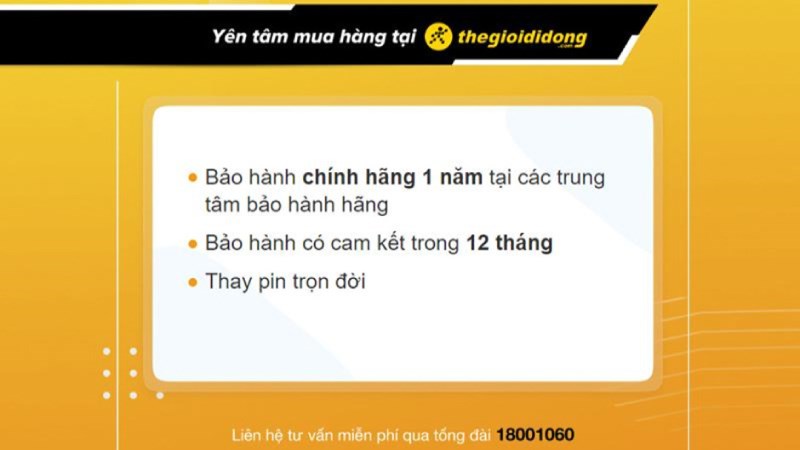 Chính sách bảo hành đồng hồ tại Thế giới di động Chính sách bảo hành đồng hồ tại Thế giới di động