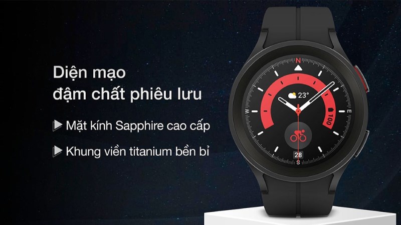 Samsung Galaxy Watch5 Pro LTE 45mm Đen Samsung Galaxy Watch5 Pro LTE 45mm Đen