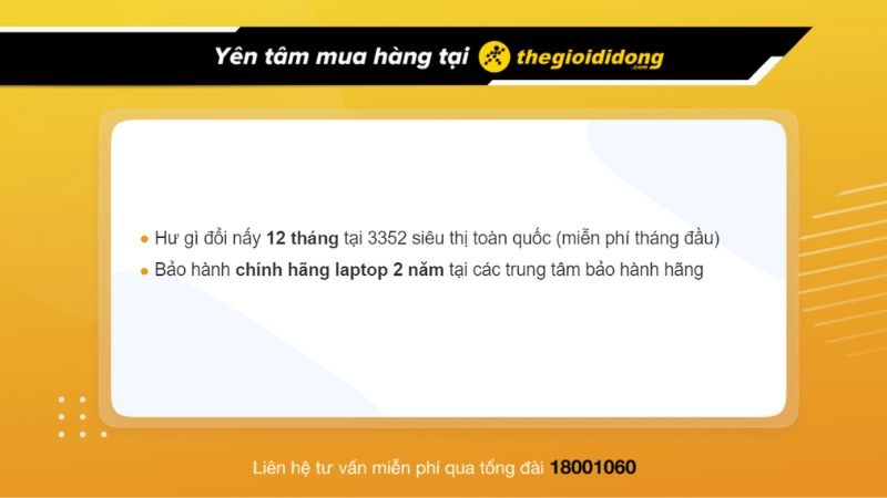 Chính sách bảo hành tại Thế Giới Di Động