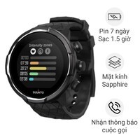 Đồng hồ thông minh Suunto 9 Baro titanium dây silicone