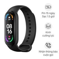 Vòng đeo tay thông minh Mi Band 6 Đen