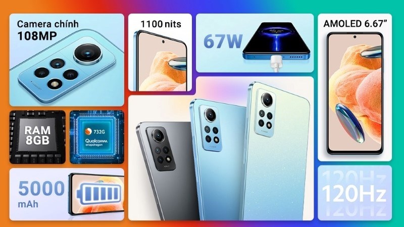 Xiaomi Redmi Note 12 Pro 4G là mẫu điện thoại 4 camera tầm trung vừa được ra mắt năm 2023