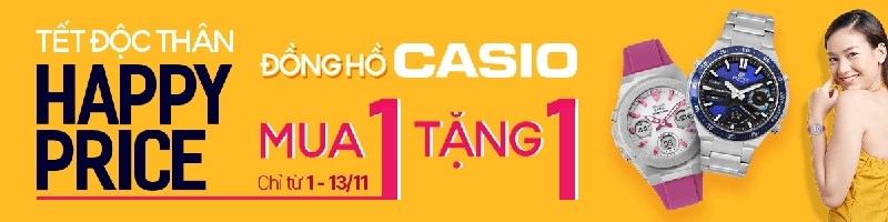 Mua 1 tặng 1 đồng hồ Casio siêu rẻ