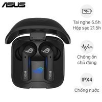 Tai nghe Bluetooth True Wireless Gaming Asus Rog Cetra Đen.