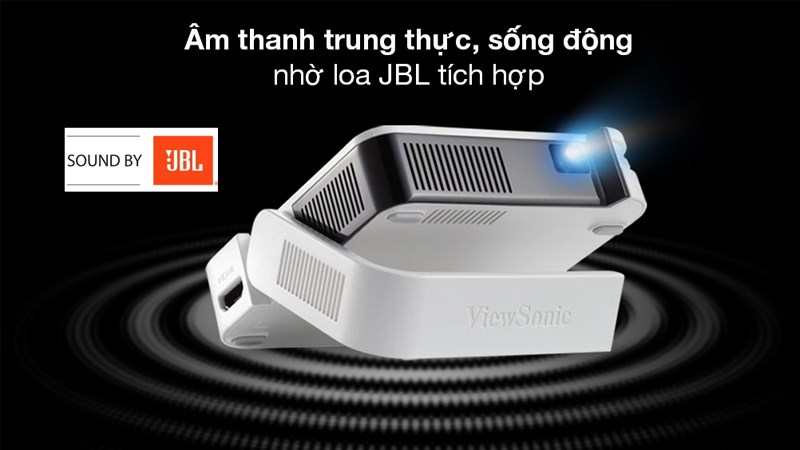 Tích hợp chân đế thông minh thay đổi góc chiếu Tích hợp chân đế thông minh thay đổi góc chiếu