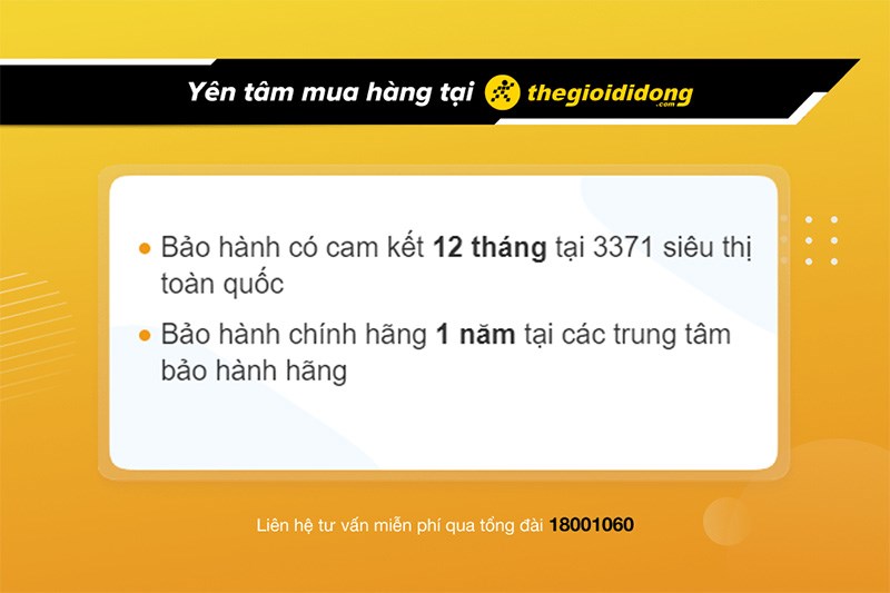 Yên tâm mua hàng tại thegioididong.com Yên tâm mua hàng tại thegioididong.com