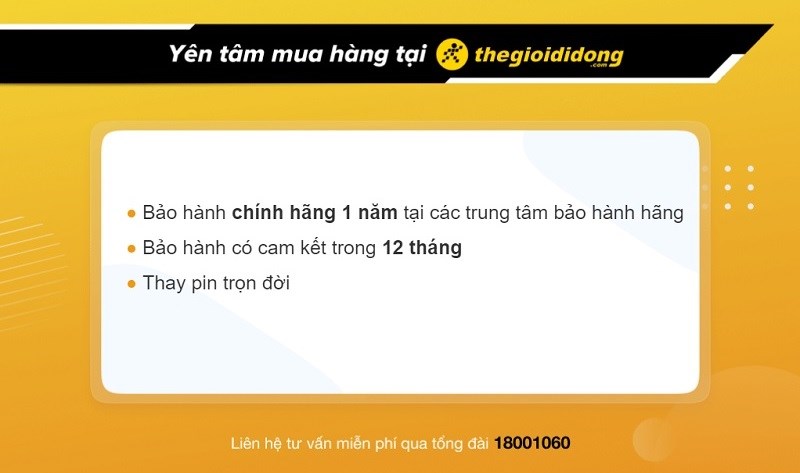 Chính sách bảo hành hấp dẫn tại Thế Giới Di Động
