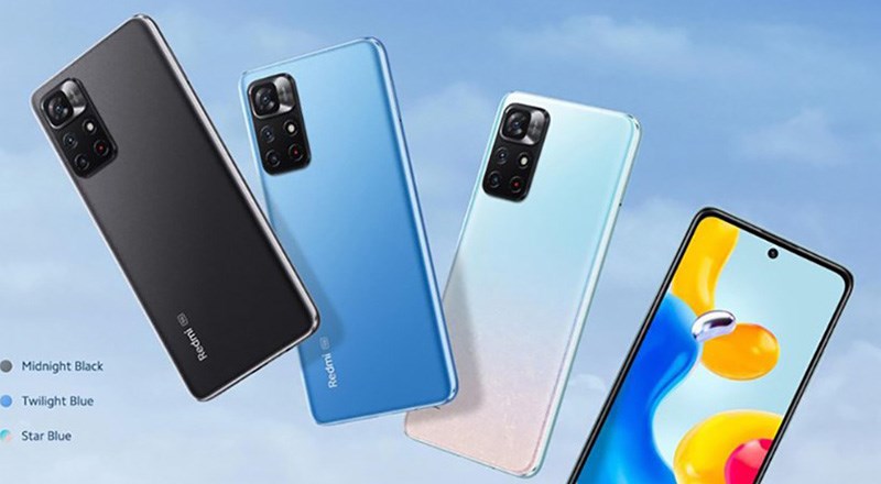 Điện thoại Redmi Note 11S 5G có ngoại hình bắt mắt với 3 màu sắc thời thượng