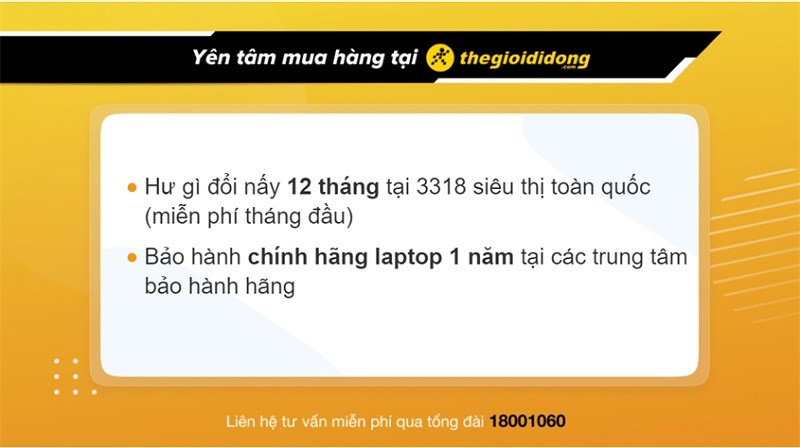 Chính sách bảo hành laptop hấp dẫn