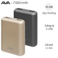 Pin sạc dự phòng 7.500 mAh AVA LA 10K-1
