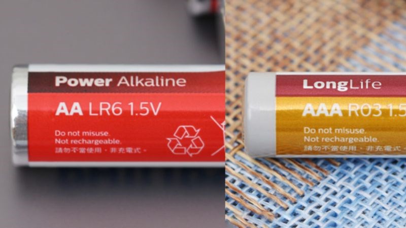 Pin AA và AAA là hai loại pin phổ biến Pin AA và AAA là hai loại pin phổ biến