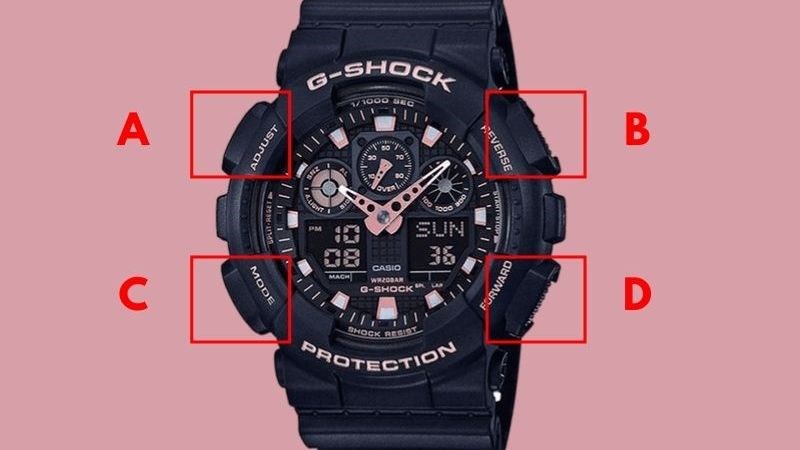 Đồng hồ Casio 4 nút