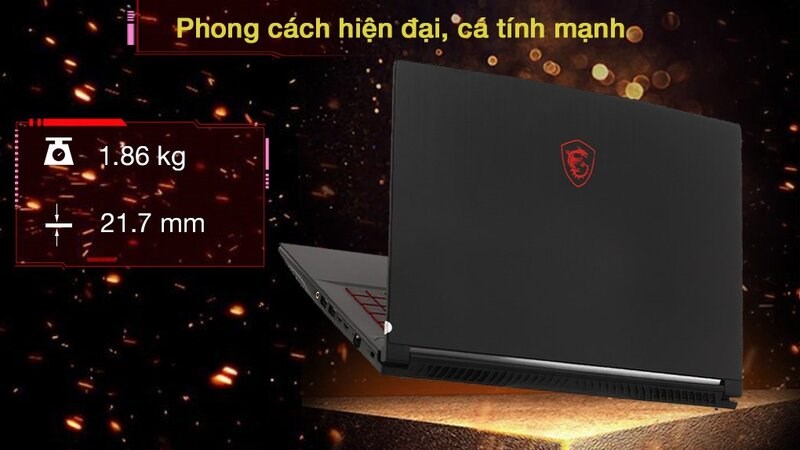 Thiết kế đậm chất gaming Thiết kế đậm chất gaming