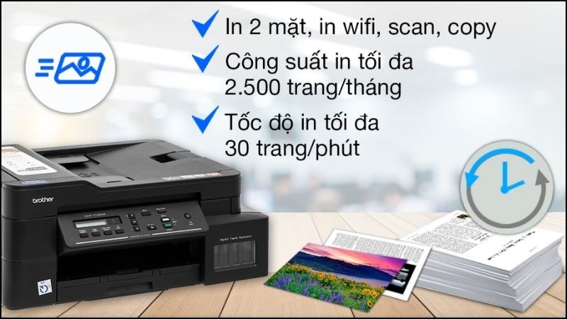 Sự hiện đại cùng hữu ích là những gì có thể mỏ tả về máy in phun màu đa năng Brother