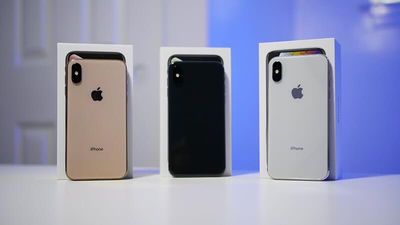 Khác với dòng X, iPhone Xs Max có 3 phiên bản màu