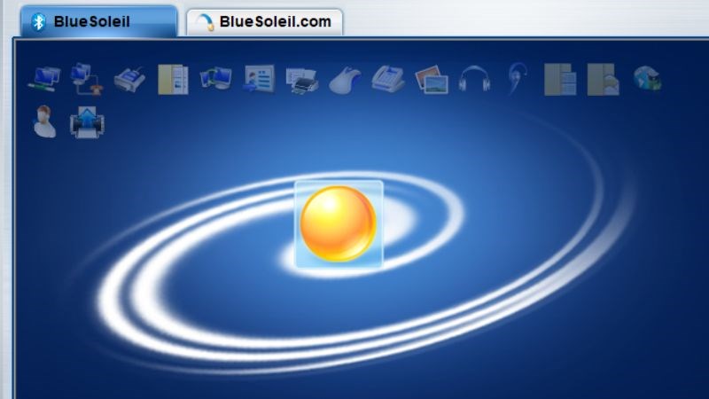 Màn hình giao diện của BlueSoleil