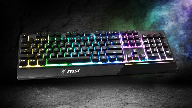 Bàn Phím Có dây Gaming MSI Vigor GK30 US được thiết kế phím nổi.