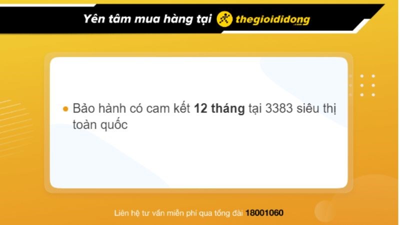 Chính sách bảo hành tai nghe có dây của TGDĐ.