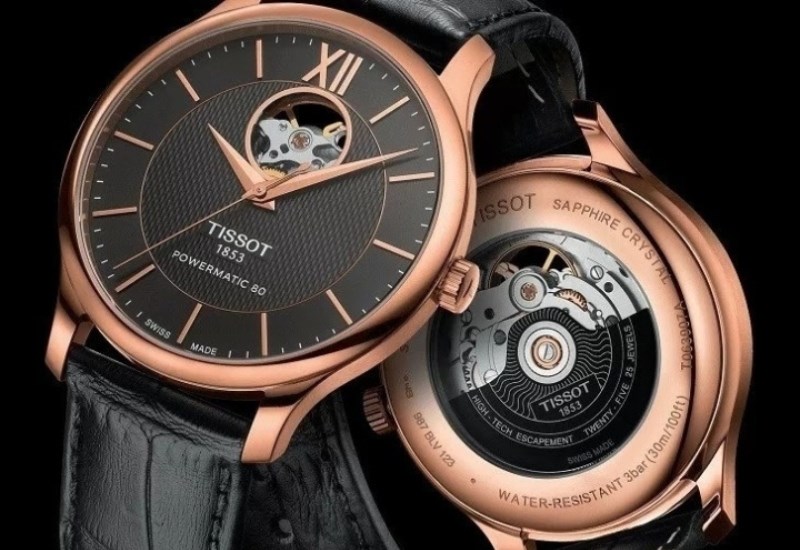 Mũi kim đồng hồ Tissot chính hãng có phần nhọn hơn so với hàng giả Mũi kim đồng hồ Tissot chính hãng có phần nhọn hơn so với hàng giả