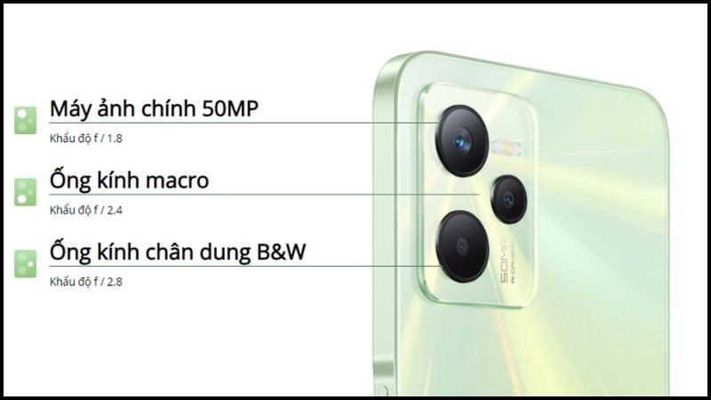 realme C35 có camera chính lên đến 50 MP