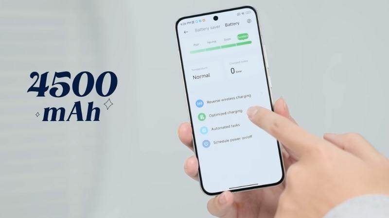 7 Viên pin dung lượng lớn cùng với công nghệ sạc nhanh 67W