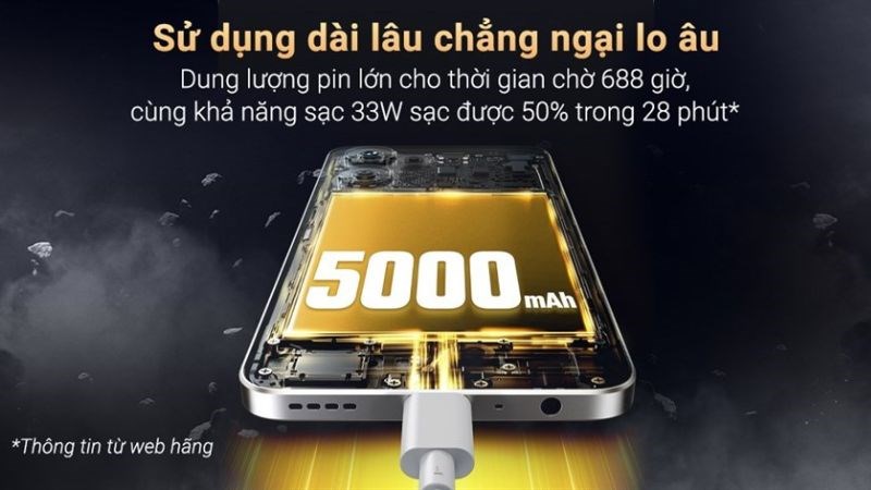 Dung lượng pin siêu lớn