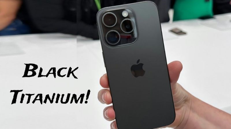 iPhone 15 Pro và 15 Pro Max màu Titan Đen