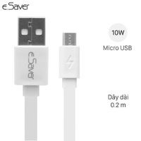 Cáp Micro USB 20cm eSaver BST-0728