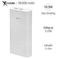 Pin sạc dự phòng 19.000 mAh Xmobile Gram 6S