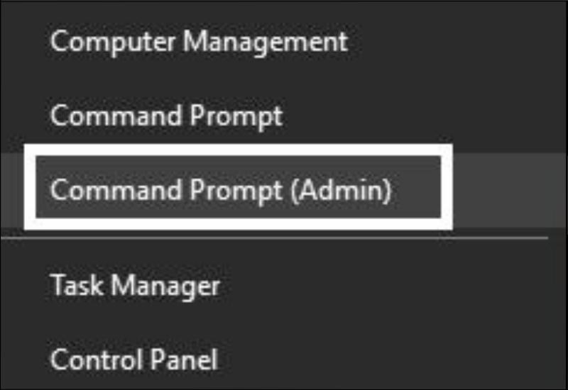 Thực hiện chạy Command Prompt với quyền quản trị Thực hiện chạy Command Prompt với quyền quản trị