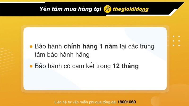 Chính sách bảo hành đồng hồ tại Thế Giới Di Động