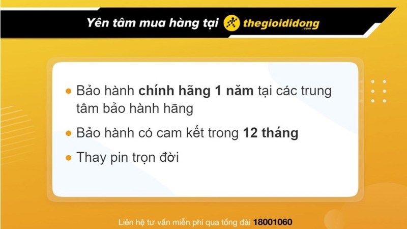 Chính sách bảo hành đồng hồ tại Thế Giới Di Động Chính sách bảo hành đồng hồ tại Thế Giới Di Động