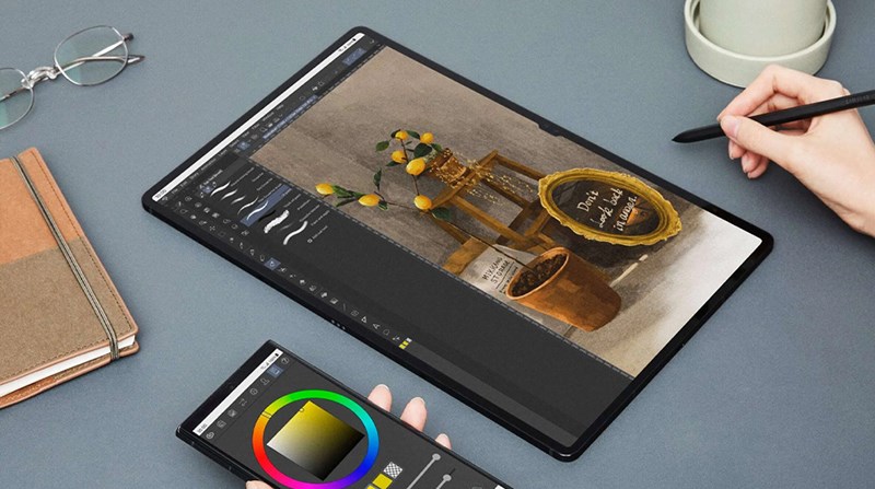 Galaxy Tab S8 Ultra có kích thước màn hình là 14.6 inch Galaxy Tab S8 Ultra có kích thước màn hình là 14.6 inch