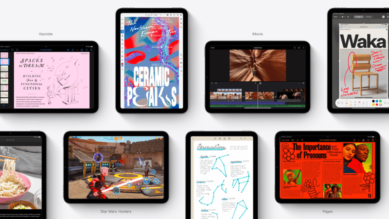 Giao diện mới trên iPad mini 6