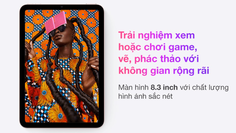 Kích thước tràn viền trên iPad mini 6