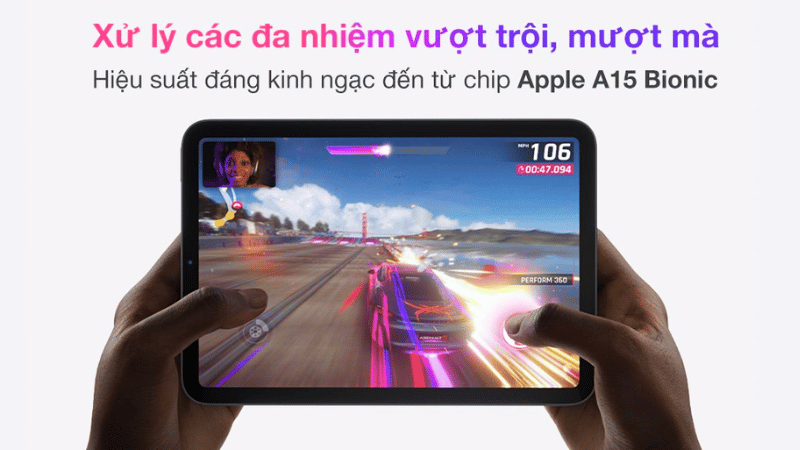 Chip A15 Bionic siêu mạnh trên iPad mini 6