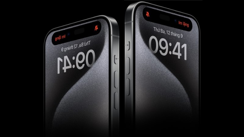 Màn hình iPhone 15 Pro Max có viền màn hình cực mỏng