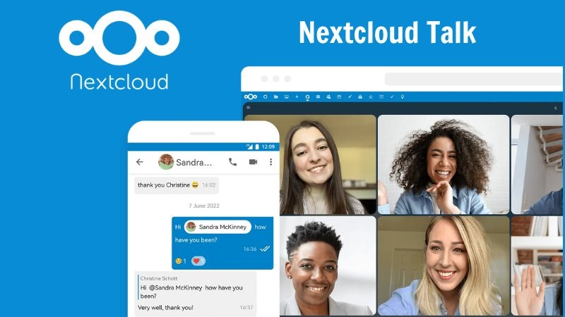 Nextcloud Hub và Nextcloud Talk giúp người dùng họp đa phương tiện