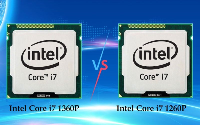 Các thông số kỹ thuật Core i7 1360P có điểm đánh giá hơn so với Core i7 1260P.