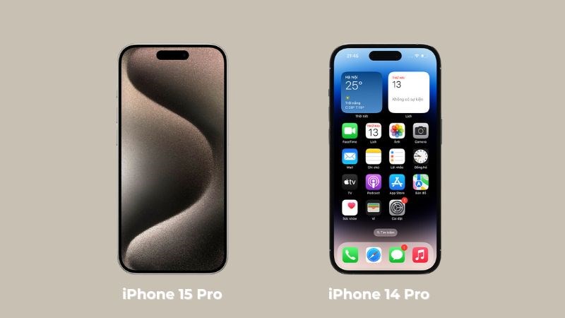 iPhone 15 Pro có viền mỏng hơn so với iPhone 14 Pro